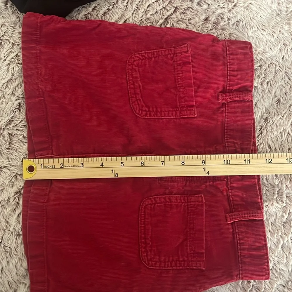 Carter's Red Corduroy Skirt for Kids  7/7A adjustable‎ waistband,  2 pockets Y2K